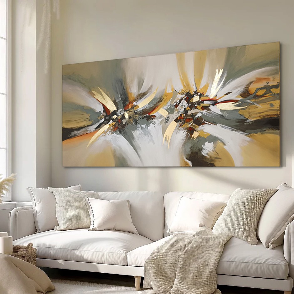 Quadro com folha de ouro